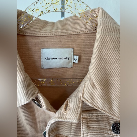 The New Society Shacket Jacket, Front Pockets,‎ Size 6y, EUC - Picture 2 of 4